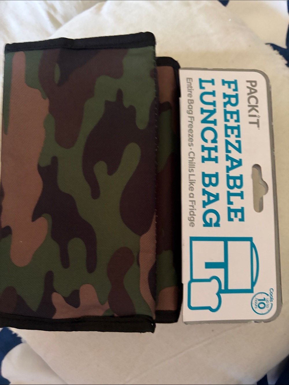 PackIt Freezable Lunch Bag - Camouflage Green/Brown